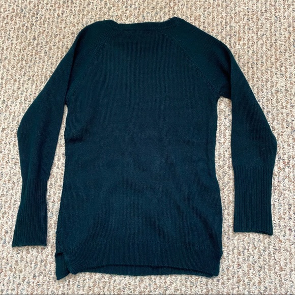 Dex Emerald Green Sweater with Gems in Sz S - Picture 3 of 3
